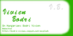 vivien bodri business card